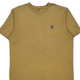 Carhartt T-Shirt - XL Yellow Cotton