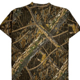 Shadow Branch Brand Camo Mossy Oak Camo T-Shirt - Large Camo Cotton Blend