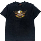 Harley Davidson Graphic T-Shirt - Medium Black Cotton