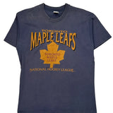 Toronto Maple Leafs Fruit Of The Loom Single Stitch T-Shirt - Large Blue Cotton
