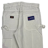 Dickies Carpenter Trousers - 30W 32L Cream Cotton