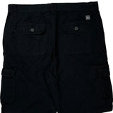 Southpole Cargo Cargo Shorts - 38W 12L Black Cotton