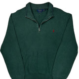 Polo By Ralph Lauren 1/4 Zip - XL Green Cotton