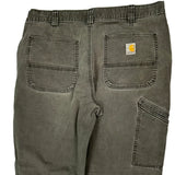 Carhartt Trousers - 35W 32L Grey Cotton