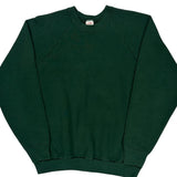 Made In USA 90S Blank Fruit Of The Loom Sweatshirt - XL Green Cotton Blend