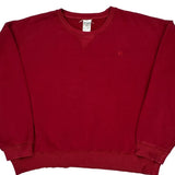 Russell Athletic Sweatshirt - XL Red Cotton Blend