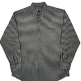 Chaps Ralph Lauren Checked Shirt - Large Gray Cotton