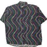 Kings Road Striped Short Sleeve Shirt - 2XL Multicoloured Polyester