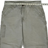 Carhartt Carpenter Trousers - 36W 32L Beige Cotton