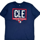 Cleveland Guardians Majestic Mlb T-Shirt - XL Blue Cotton
