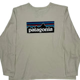 Patagonia Long Sleeve T-Shirt - 2XL Beige Cotton