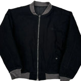 Civil Regime Reversible Bomber Jacket - Large Black Cotton