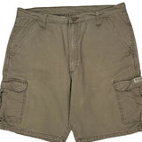 Wrangler Cargo Shorts - 36W 10L Khaki Cotton