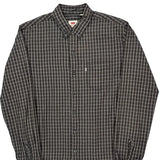 Levis Checked Shirt - Medium Gray Cotton