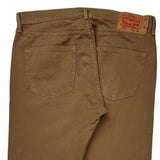 501 Levis Jeans - 36W 30L Brown Cotton