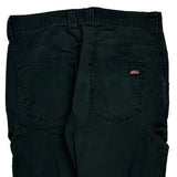 Dickies Carpenter Trousers - 32W 32L Black Cotton