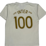 Age 12 Inter Milan Nike Football Football Shirt - Medium White Cotton