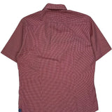 Tommy Hilfiger Checked Short Sleeve Shirt - Large Red Cotton
