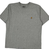 Carhartt T-Shirt - Large Gray Cotton