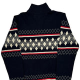 Tommy Hilfiger Christmas 1/4 Zip - Medium Red Cotton