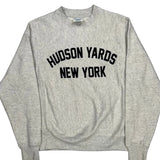 Reverse Weave Champion Hudson Yards New York Sweatshirt - Small Gray Cotton