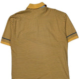 Tommy Hilfiger Striped Polo Shirt - Large Yellow Cotton