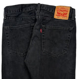 Levis Jeans - 32W 33L Black Cotton
