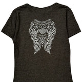 Harley Davidson Graphic T-Shirt - Small Gray Cotton Blend