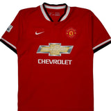 Manchester United 2014/15 Nike Football Shirt - Large Red Polyester