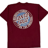 Skateboards Santa Cruz T-Shirt - Medium Burgundy Cotton