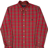Ralph Lauren Checked Shirt - XL Red Cotton