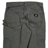 Utility Pockets Dickies Carpenter Trousers - 30W 32L Grey Cotton