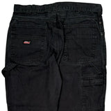 Dickies Carpenter Pants - 34W 31L Black Cotton