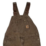 Carhartt Double Knee Overalls - 38W 30L Brown Cotton