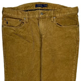 Polo By Ralph Lauren Cord Trousers - 37″ Waist Brown Corduroy