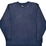 Carhartt Long Sleeve T-Shirt - XL Navy Cotton