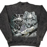 Made In USA Harlequin Sweatshirt - Large Grey Cotton