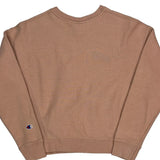 Reverse Weave Champion Sweatshirt - Small Brown Cotton Blend