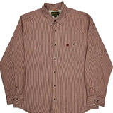 Timberland Checked Shirt - XL Red Cotton