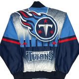 Tennessee Titans Nfl Football Bomber Jacket - 2XL Red Polyester