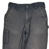 Carhartt Carpenter Trousers - 33W 30L Grey Cotton