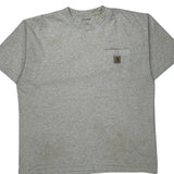 Carhartt T-Shirt - Large Grey Cotton