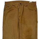 Dickies Carpenter Pants - 36W 31L Brown Cotton
