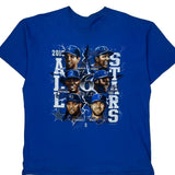 All-Stars Mlb Graphic T-Shirt - Large Blue Cotton