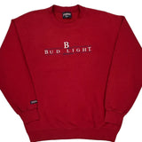 Bud Light Jansport Sweatshirt - Large Red Cotton