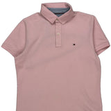 Tommy Hilfiger Polo Shirt - Medium Pink Cotton