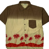 Overstreet Hawaiian Shirt - Large Beige Cotton