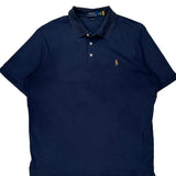 Polo By Ralph Lauren Polo Shirt - Large Navy Cotton