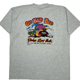 Superbee Fruit Of The Loom Single Stitch T-Shirt - XL Grey Cotton Blend
