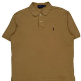 Polo By Ralph Lauren Polo Shirt - Medium Brown Cotton